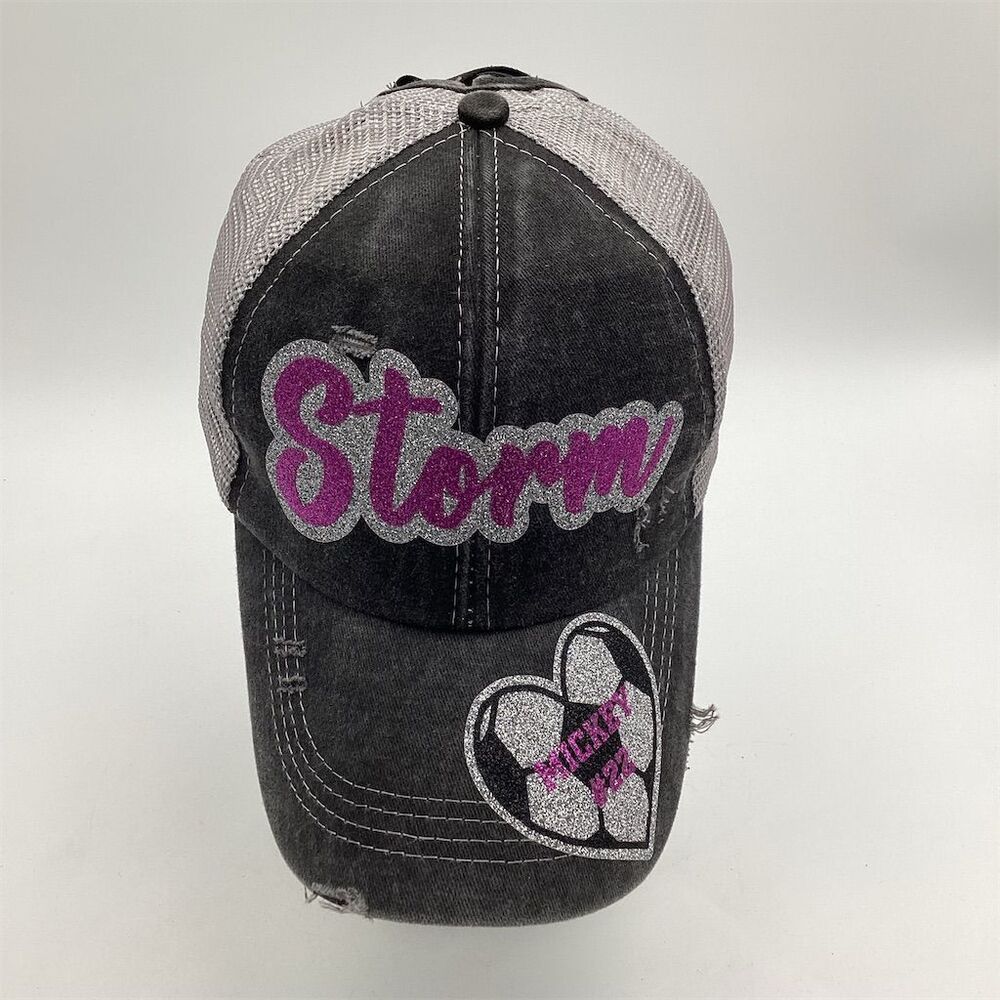 Storm Distressed Trucker Cap Multicolor Custom‎ Embroidery Adjustable